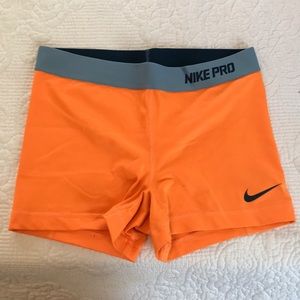 Orange Nike Pros